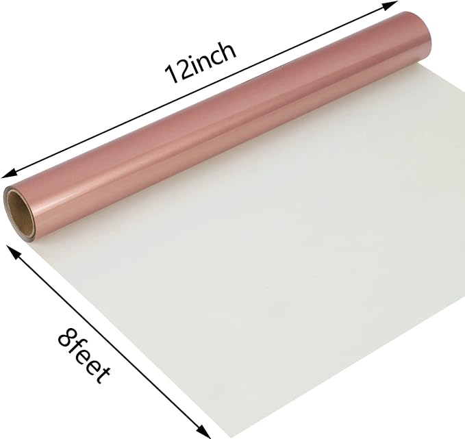 guangyintong Rose Gold Heat Transfer Vinyl Rolls, Machine Washable, Compatible - Image 6