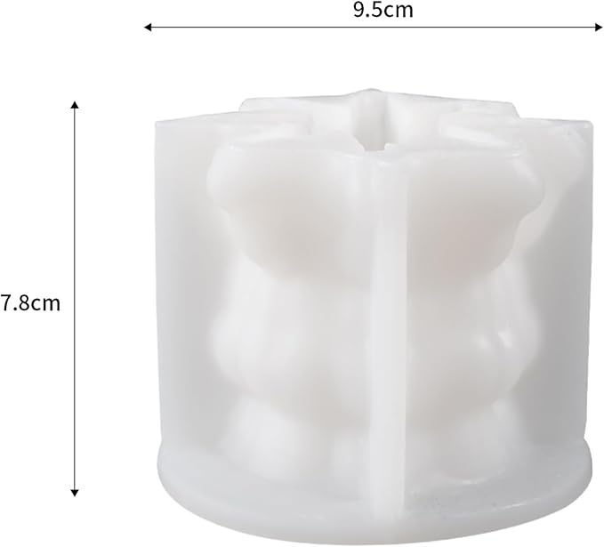 Cylinder Wave Rotation Body Soap Resin Casting Resin Making Molds Silicone Mold - Image 6