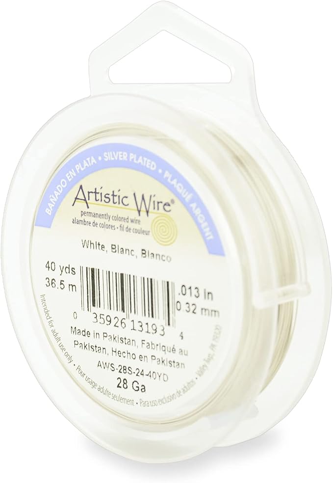 Artistic Wire, 28 Gauge Silver Plated Tarnish Resistant Colored Copper Craft by ArtisticWire