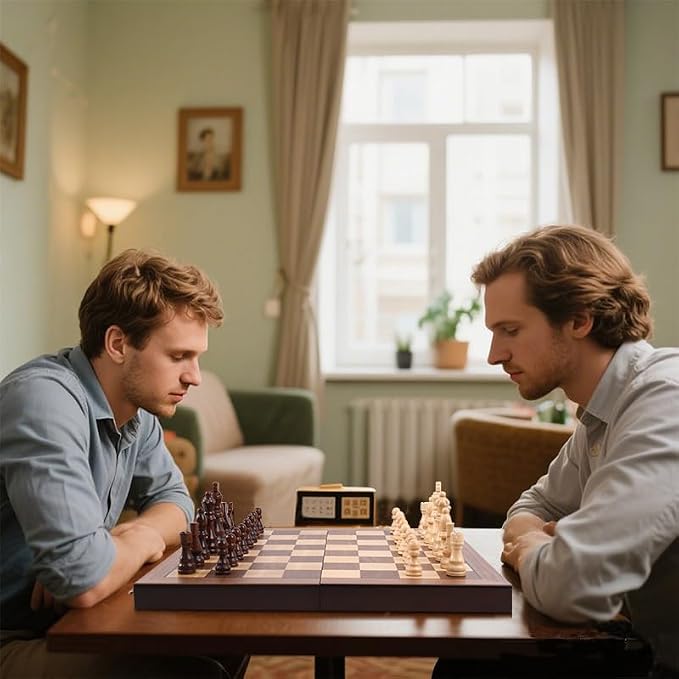Premium Wooden Chess Set with Protective Carry Bag - Image 7