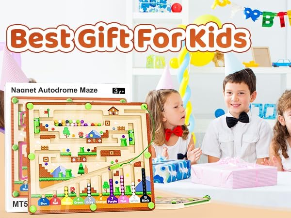 Magnetic Alphabet Maze, Montessori Magnetic Maze Board - Image 5