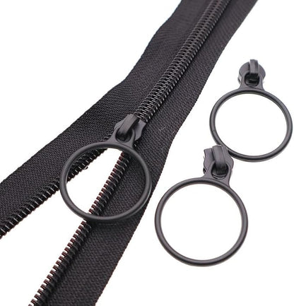 Leekayer #5 Black Nylon Coil Zippers by The Yards Bulk 10 Yards - Image 3