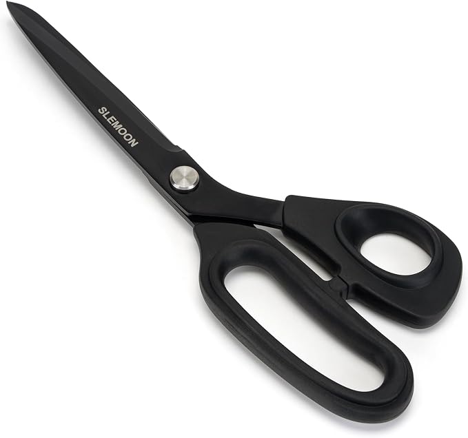 10" Scissors All Purpose, Heavy Duty Premium Stainless Steel Tailor Scissors by SLEMOON