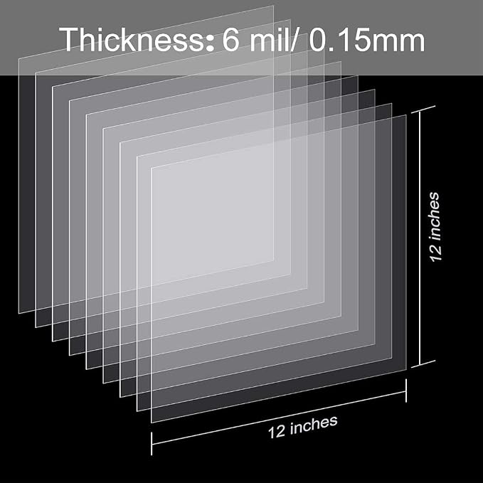 15 Pieces 6 mil Blank Stencil Material Mylar Template Sheets - Image 6