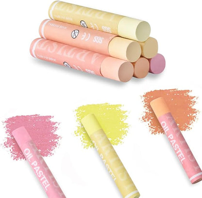 Mifuner Soft Oil Pastels Set, Colors Heavy Oil Pastels Vibrant and Creamy by Mifuner