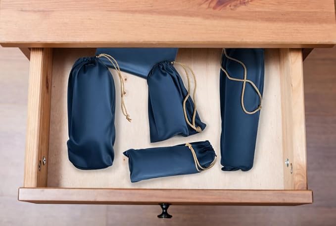 Valante Set of Microfiber Drawstring Storage Bags - Image 5