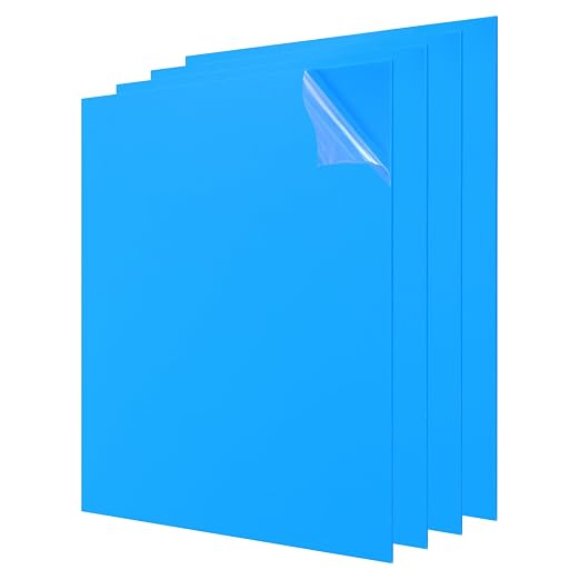 uxcell 4Pcs Acrylic Sheets 12x12 Inch Acrylic Panel 1/8 Inch-3mm Plastic Board by uxcell