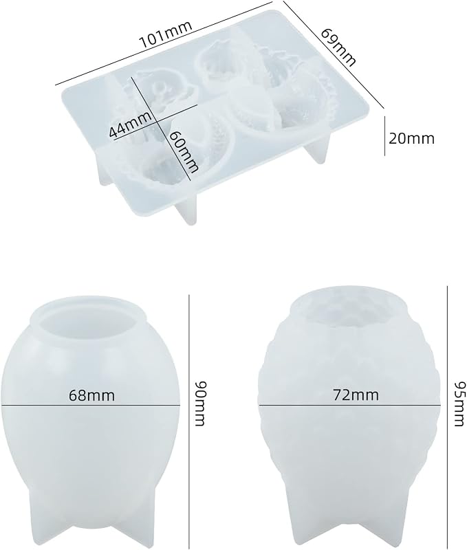 3 Pack Dragon Egg Mold Dragon Candle - Image 4