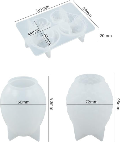 3 Pack Dragon Egg Mold Dragon Candle - Image 4