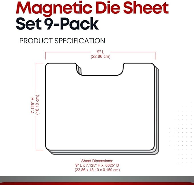 ArtBin 6979AA Magnetic Die Sheet Set 9-Pack, Die Organizers, Magnetic Organizer - Image 7