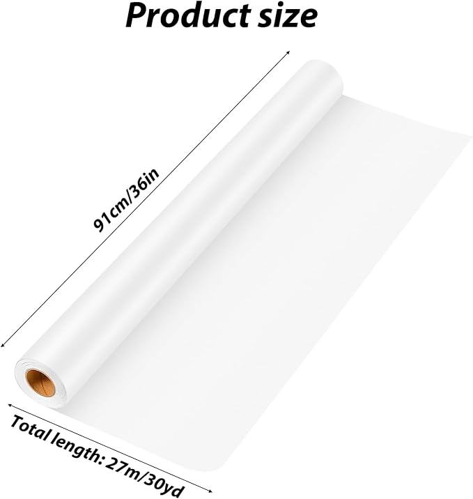 Tracing Paper Roll 36 Inches x 30 Yards, Large Trace Paper White Pattern Paper - Image 2