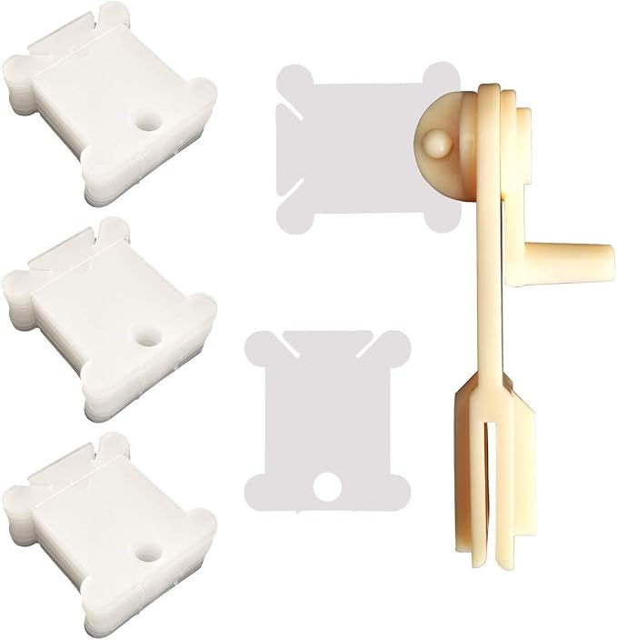 200 Pieces Plastic Floss Bobbins by SympabasicSouffahouse
