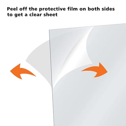 Egofine Plexiglass Sheets Acrylic Sheets 4 Pack of 12x12’’ 0.04 Thick Clear - Image 3