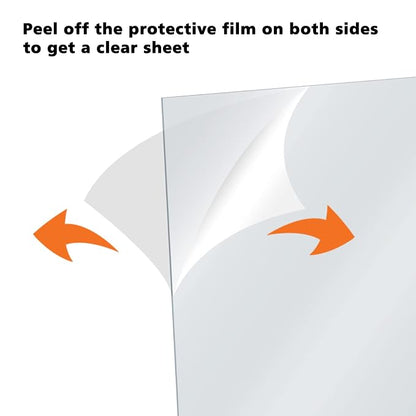 Egofine Plexiglass Sheets Acrylic Sheets 8 Pack of 8x10’’ 0.04 Thick Clear - Image 3