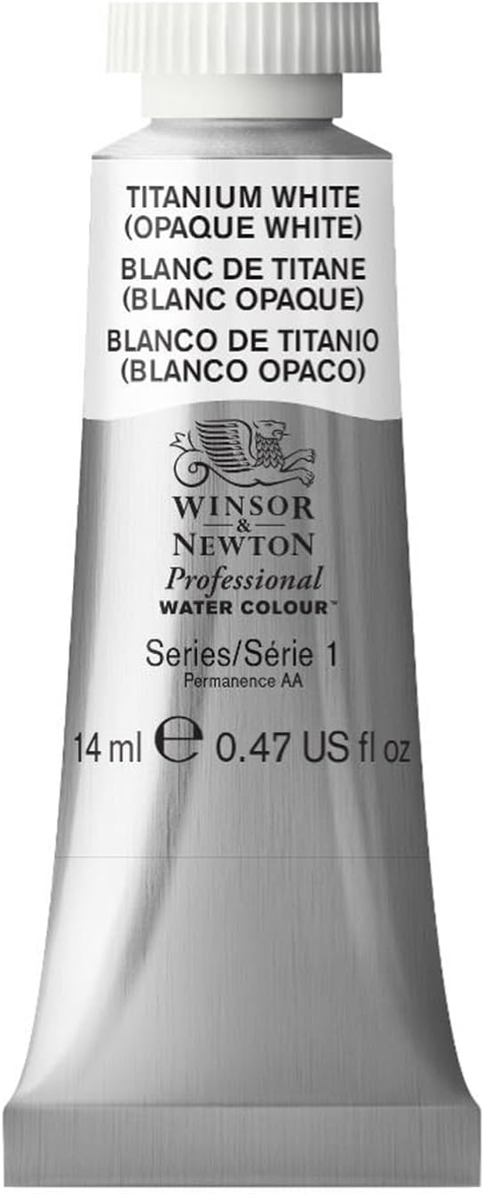 Winsor & Newton Professional Water Colour Paint, 0.47-oz Tube, Titanium White by WinsorNewton