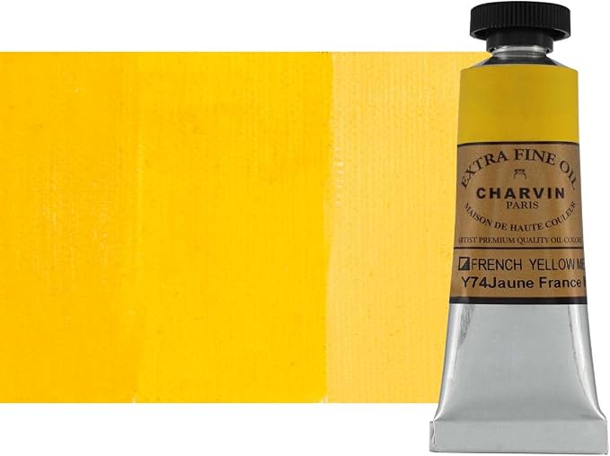 Charvin Extra Fine Oil Paint, French Yellow Medium 20 mL by Unknown
