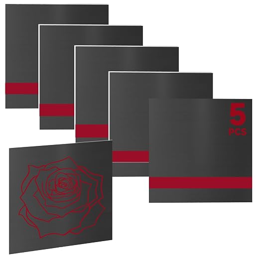 5PCS Laser Engraving Double Color ABS Plastic Sheet, Two-Tone Laserable by Bocolon