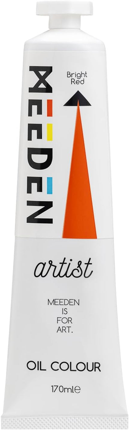 MEEDEN Artist Grade Oil Paint: Bright Red - 170ml/5.7oz Tube - Professional Art by MEEDEN