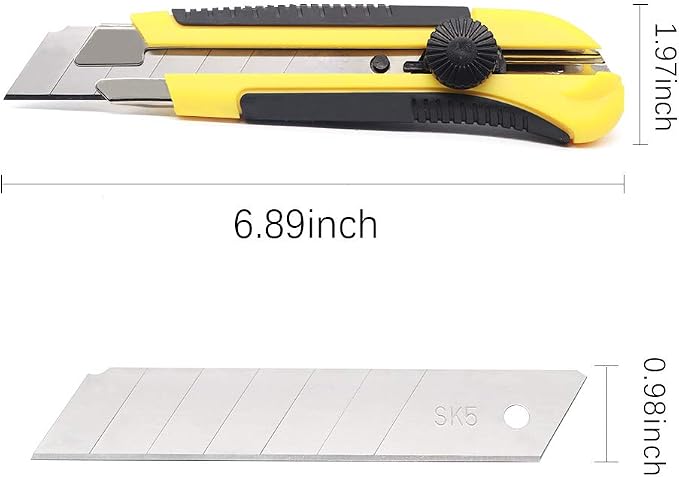 24 Pack Utility Knife, Retractable Box Cutter - Image 4
