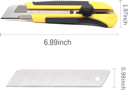 24 Pack Utility Knife, Retractable Box Cutter - Image 4