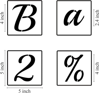 4 Inch Alphabet Letter Stencils - Image 6