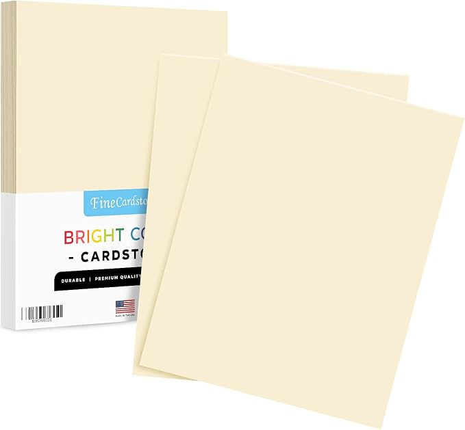 8.5 x 11" Cream Color Paper Smooth, by SSuperfinePrinting