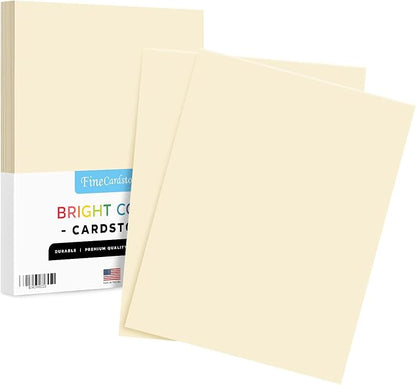 8.5 x 11" Cream Color Paper Smooth, by SSuperfinePrinting