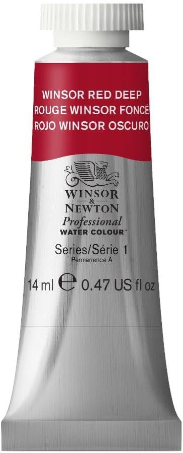 Winsor & Newton Professional Water Colour Paint, 0.47-oz Tube, Winsor Red Deep by WinsorNewton