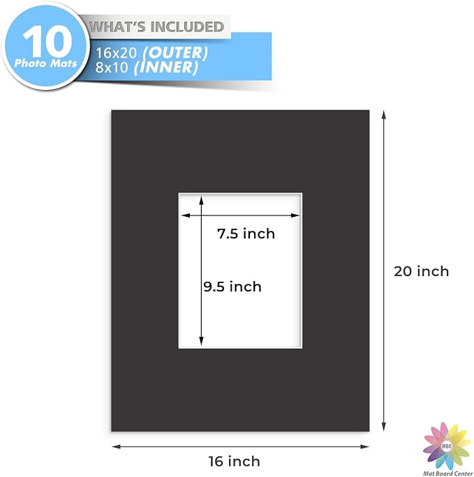 MBC MAT BOARD CENTER, 10 Pack 16x20 - Image 3