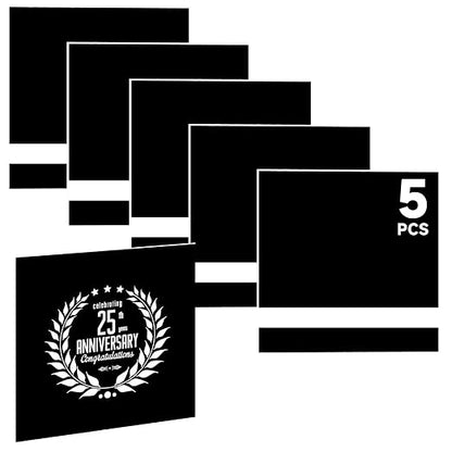 5PCS Laser Engraving Double Color ABS Plastic Sheet, Two-Tone Laserable by Bocolon
