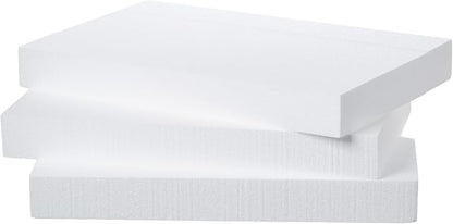 Crafare 17X11X2 Inch Craft Foam Blocks 3 Pack Polystyrene Foam Sheet DIY by Crafare