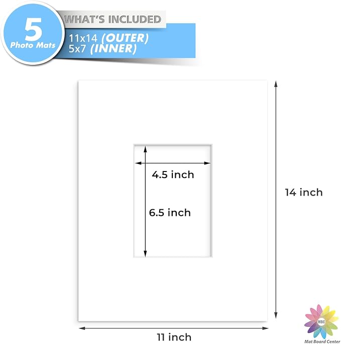 MBC Mat Board Center, 5 Pack 11x14 - Image 3