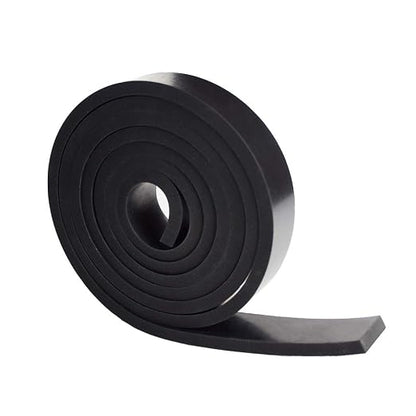 DOBTIM Neoprene Rubber Strips 1/4" Thick X 1" Wide X 5' Long, Solid Rubber by DOBTIM