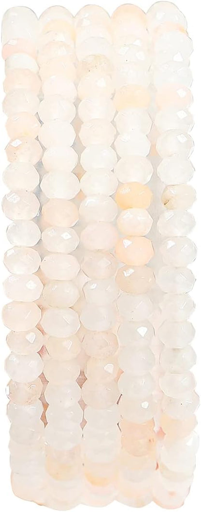 Natural Pink Aventurine Beads 4x2mm 120pcs Faceted Rondelle Loose Semi Gemstone - Image 2