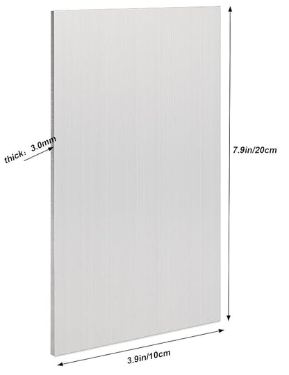 2 Pack 5052 H32 Aluminum Sheet Metal 8” x 4”x 1/8” Flat Plain Thin Aluminum - Image 5