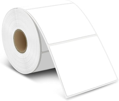 iEager White Square Thermal Label Stickers, 500 Sheets/Roll by iEager
