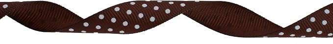 Polka Dot Grosgrain Ribbon 25 Yard Each Roll 100% Polyester - Image 2