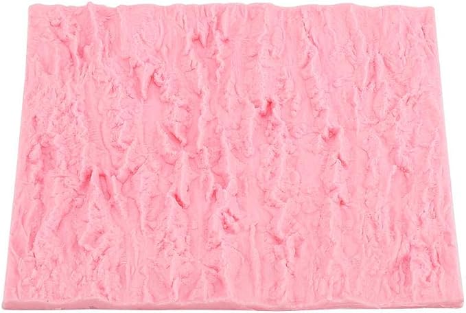 Rectangle Cake Tree Bark Texture Design Silicone Icicle Lace Bread Baking Non by Zerodis