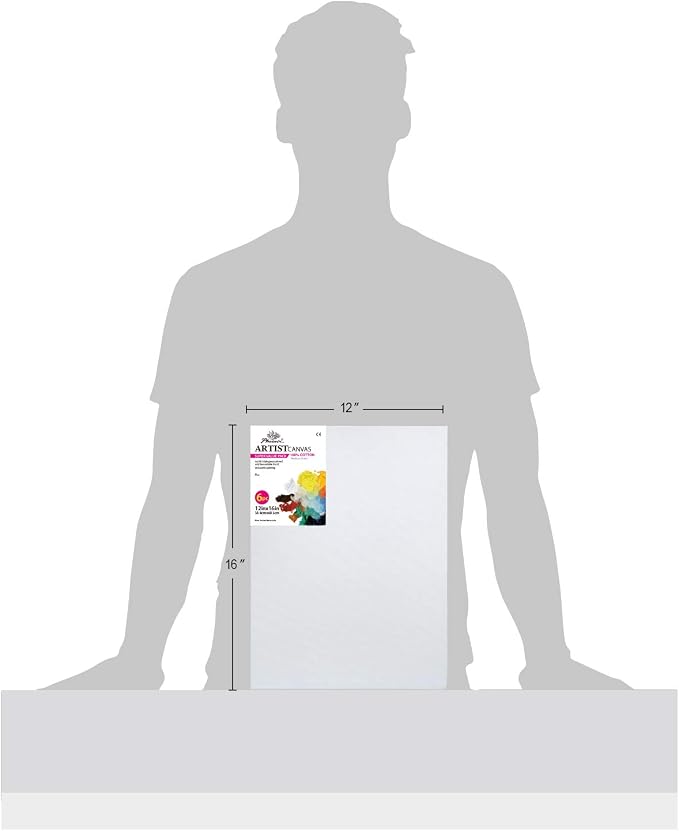 PHOENIX Stretched Canvas for Painting 12x16 Inch/6 Value Pack, 8 Oz Triple - Image 4