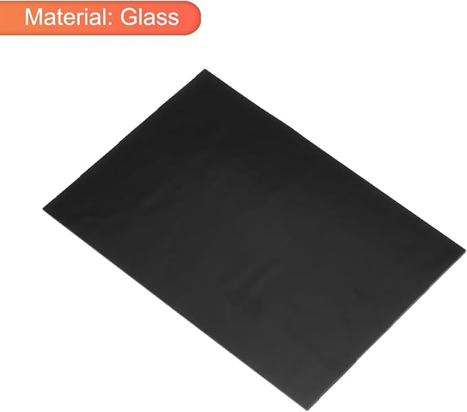 MECCANIXITY 2 Pcs Stained Glass Sheet Mosaic Tile 7.9 Inch x 5.9 Inch Black - Image 3
