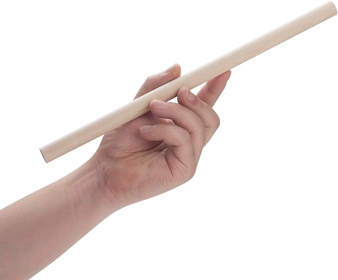 Wood Dowels Wooden Dowel Rods for Crafts, Unfinished Hardwood Sticks for Arts - Image 3