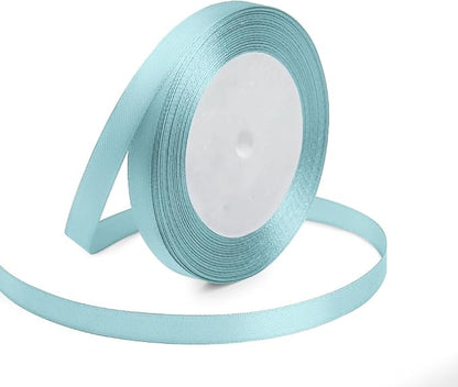 KMER LIFE 3/8 Inches x 25 Yards Baby Blue Satin Ribbon Solid Fabric Ribbons by KMERLIFE