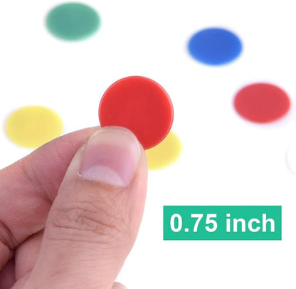 Coopay 300 Pieces Counters Counting Chips Plastic Markers Mixed Colors - Image 3