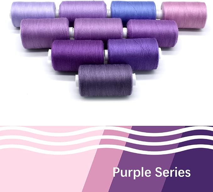 Sewing Thread 10 Color Sewing Industrial Purpose 1000 Yards Per Spool 40S/2 - Image 3