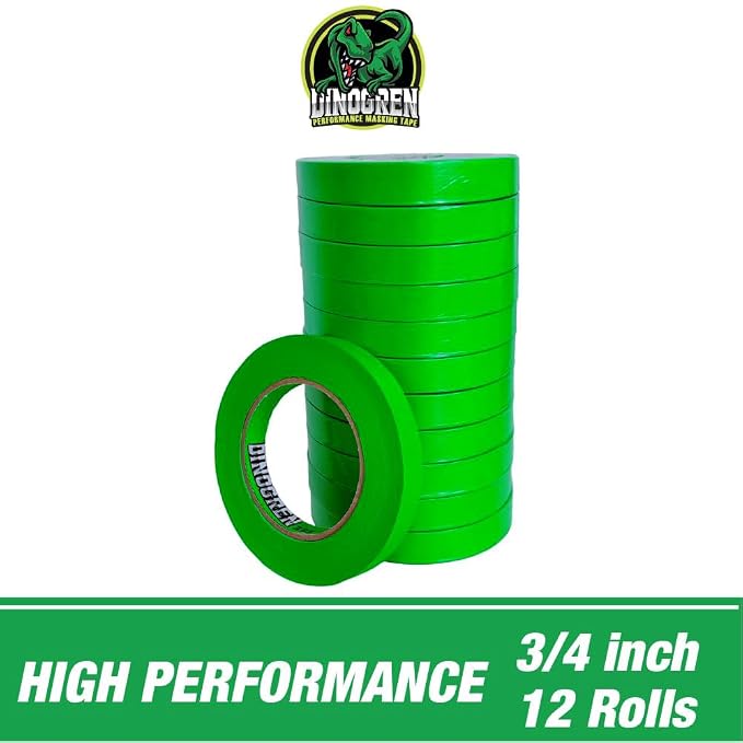 LAUCO DINOGREN High Performance Automotive Masking Tape – Green Crepe Tape - Image 4