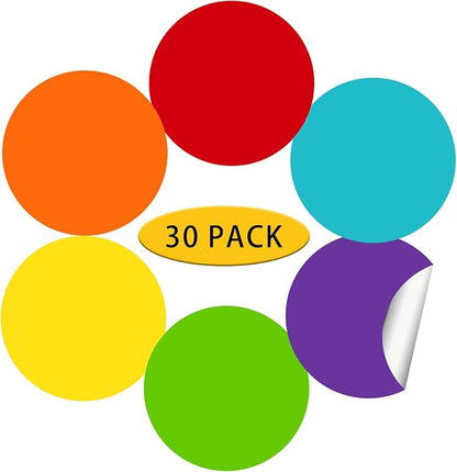 STARLIBOO 6" Round Large Colored Stickers Labels, Dots Circles Stickers - Image 2