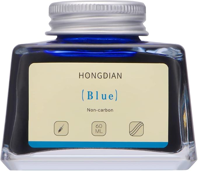 Asvine Hongdian Fountain Pen Bottled Ink Blue, 60ml Bottle Ink by Asvine