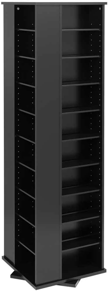 Prepac 4 Sided Revolving Display Cabinet by PREPACRTASTORAGEFURNITURE