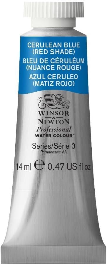 Winsor & Newton Professional Water Colour Paint, 0.47-oz Tube, Cerulean Blue by WinsorNewton