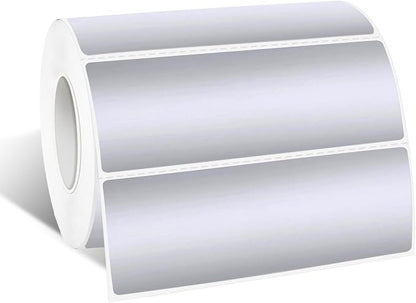 1" x 3" Silver Thermal Label Stickers, Waterproof Thermal Printer Sticker Labels by Yeachlaing